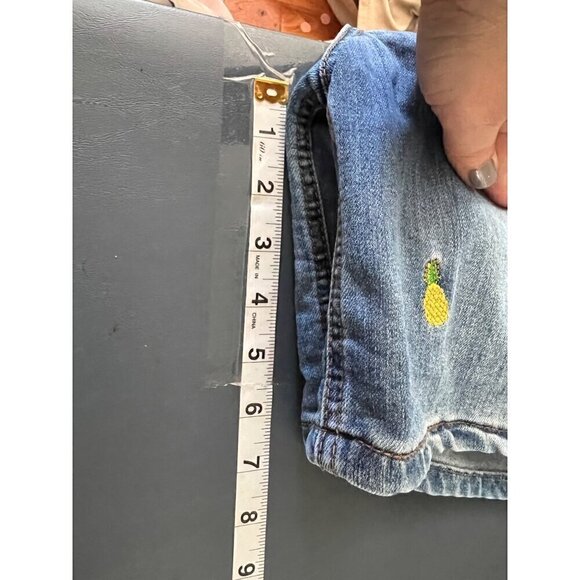 Christopher‎ & Banks Pineapple Embroidered Denim Shorts Size 12 summer vacation - Picture 8 of 11